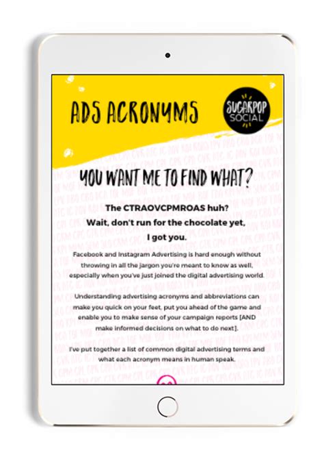 Easy Guide to Facebook Ads Acronyms .